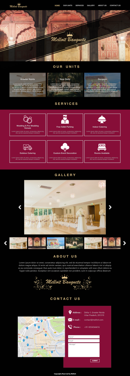 banquet-website-template